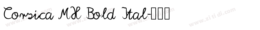 Corsica MX Bold Ital字体转换
